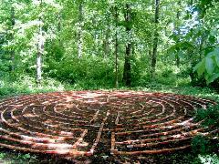 Prayer Labyrinth behind Cordier